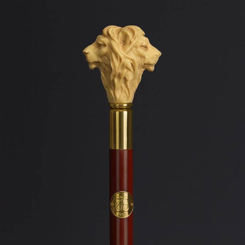 Seltener Vintage-Gehstock Mit Löwenkopf-Harzgriff - Massivholz, Gummispitze 88, 5 cm | 34, 8 Zoll Seltener Vintage-Gehstock Mit Löwenkopf-Harzgriff - Massivholz, Gummispitze 88, 5 cm | 34, 8 Zoll von Etsy - HomeOfTheOldWorld