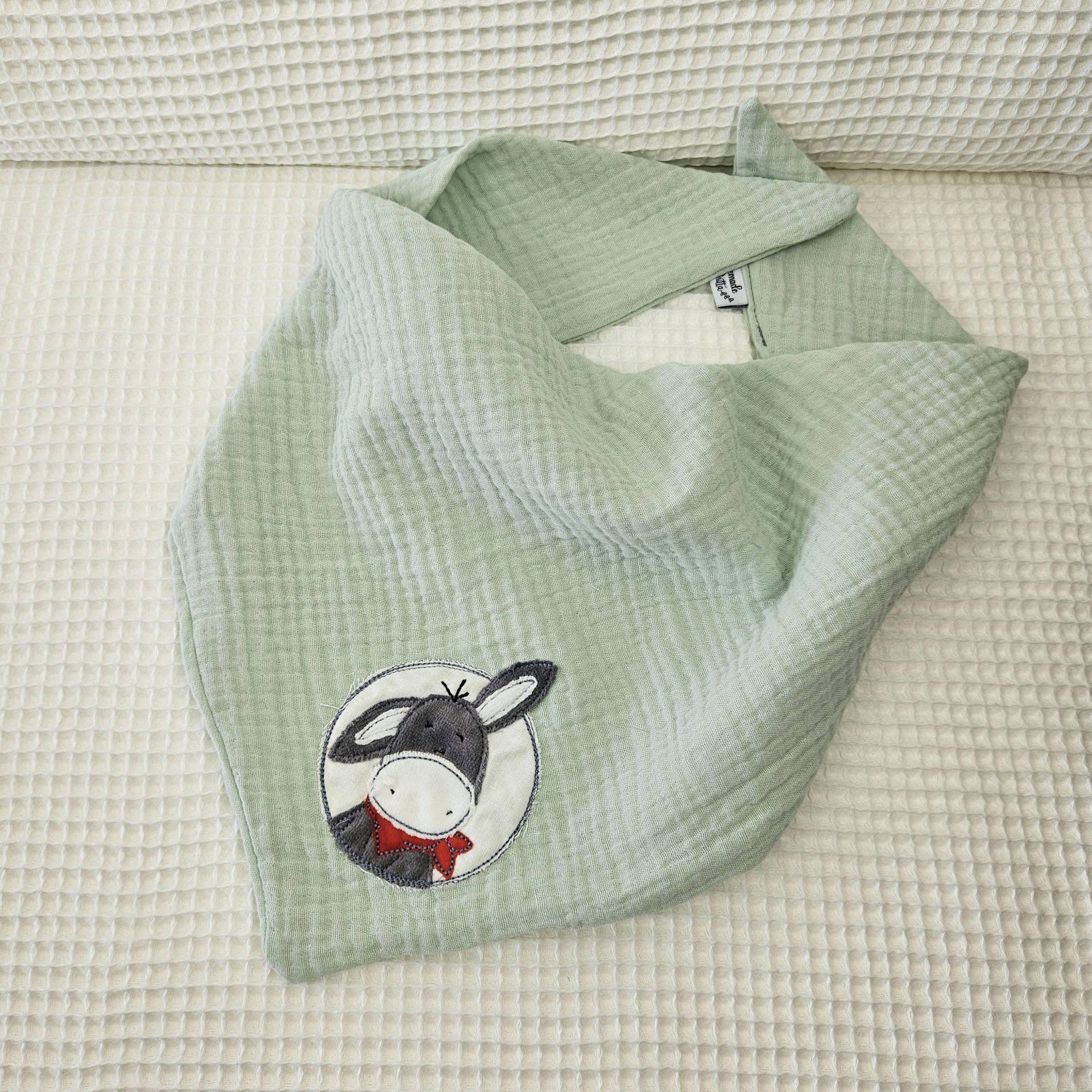 Halstuch Kinder Mit Eselchen, Personalisierbar, Musselin Spucktuch, Schnuffeltuch Babys, Geschenke Für Kinder, Lätzchen Personalisiert von Etsy - HomemadebyBritta