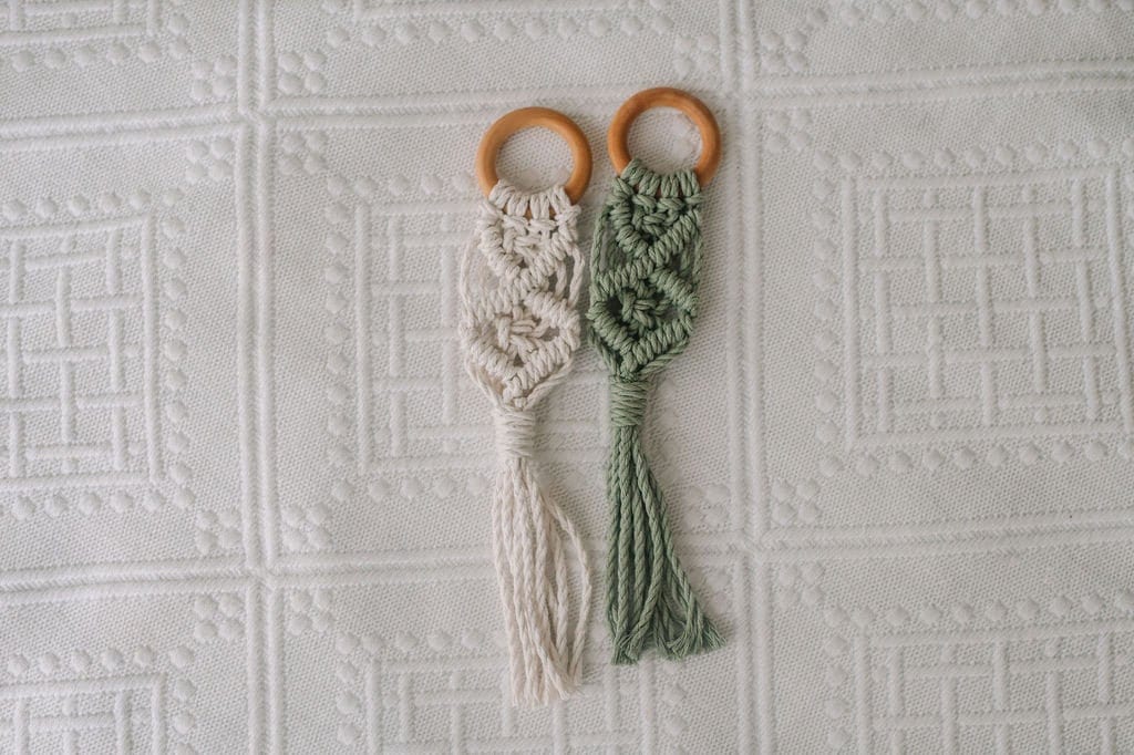 2Er Set Makramee Baby Beissring Naturholz Ring Macramé Natur Baumwollkordel Aus Holz von Etsy - HomeofDunes