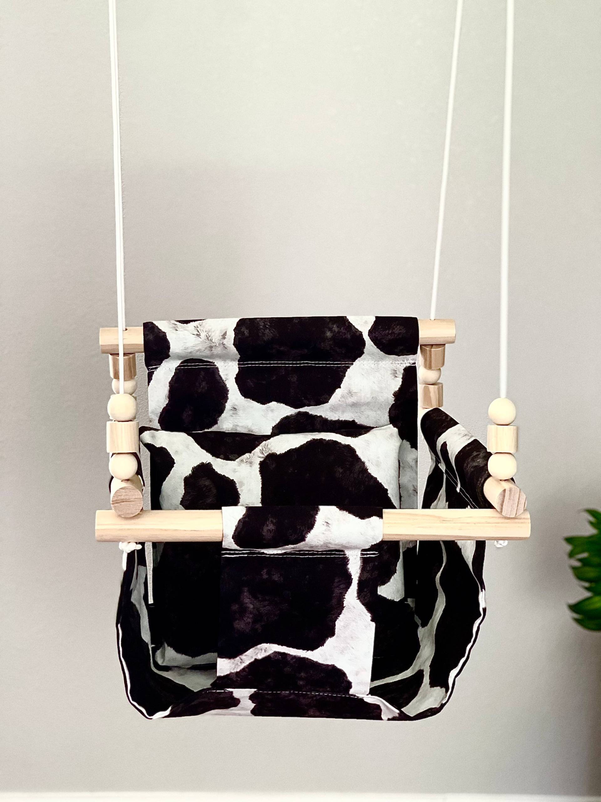 Baby Kuh Druck Stoffschaukel Indoor Outdoor Kleinkinder Schaukel Hängematte Versandfertig von Etsy - HoneyCombNook