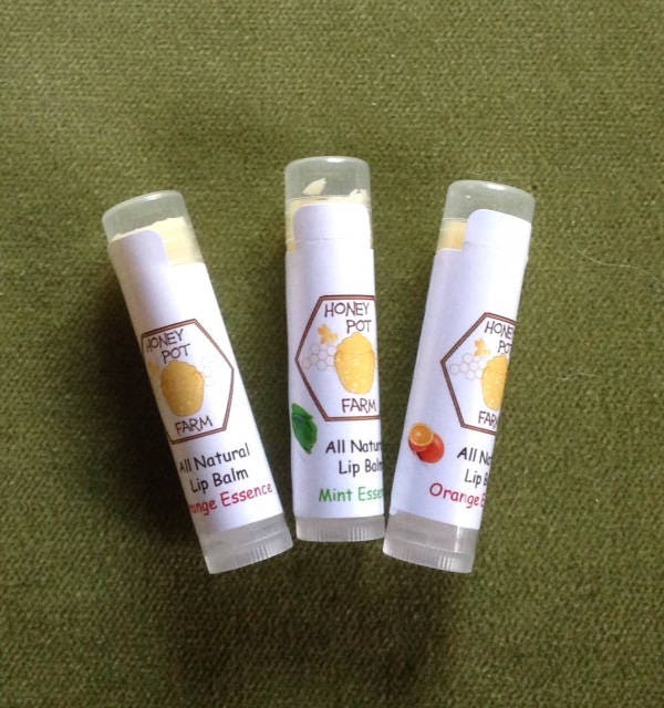 Handgemachter Lippenbalsam Mit Pflanzenölen Honigtopf Farm Für Chapped Lippen Chemisch-Freies Geschenk Männer, Frauen Und Kinder Natürliche von Etsy - HoneyPotFarm