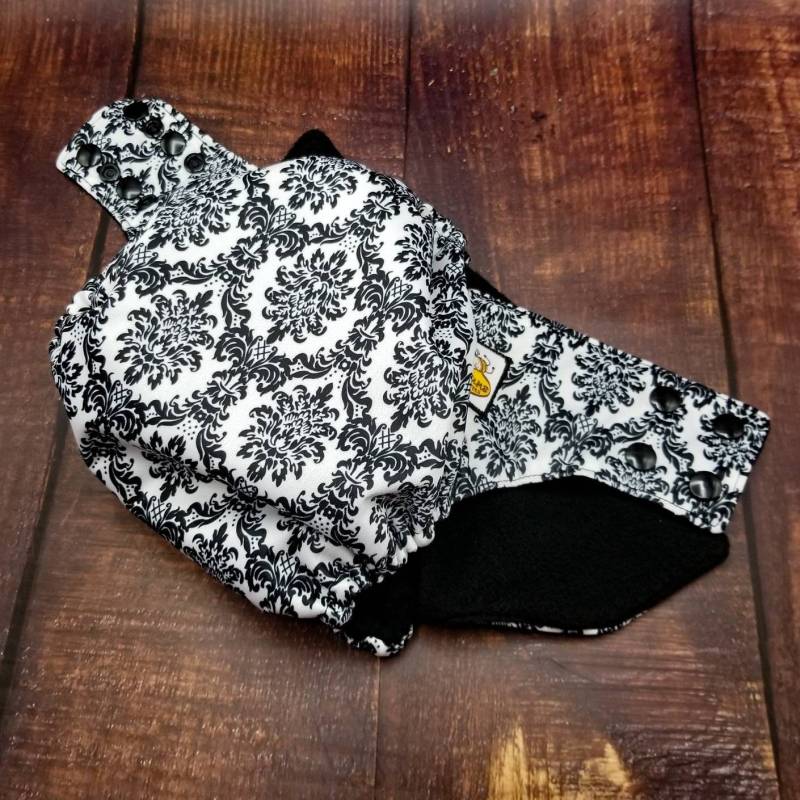 Victorian Vine Schwarz Pul Taschentuch Windel von Etsy - HoneybunsClothDiaper