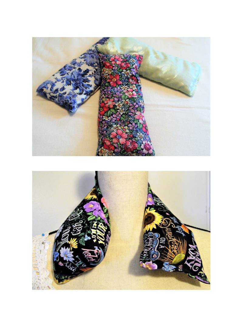 Aromatherapie-Geschenkset Wiederverwendbare Warm/Kalt-Nackenwickel & Augenkissen Ihre Wahl Aus Stoff Und Kräutern Oder Nicht Parfümiert von Etsy - HookedonBlessing