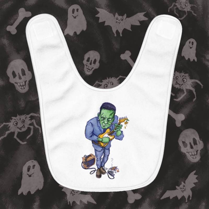 Baby Lätzchen Frankenstein Monster Rocker Musiker Gitarre Rock & Roll Musik Cartoon Comic Illustration Kunst Duschgeschenk Baby Lätzchen Frankenstein Monster Rocker Musiker Gitarre Rock & Roll Musik Cartoon Comic Illustration Kunst Duschgeschenk von Etsy - HouseofAkron
