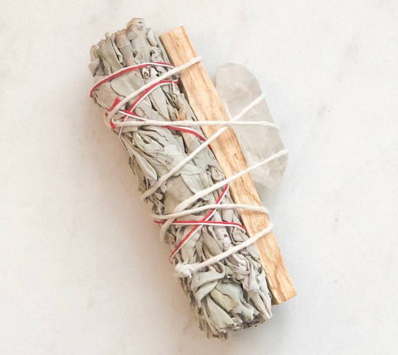 Heilige Kit/Energie Heilung Salbei Verschmieren Stick Palo Santo Quarz Kristall von Etsy - HunneeBMarket