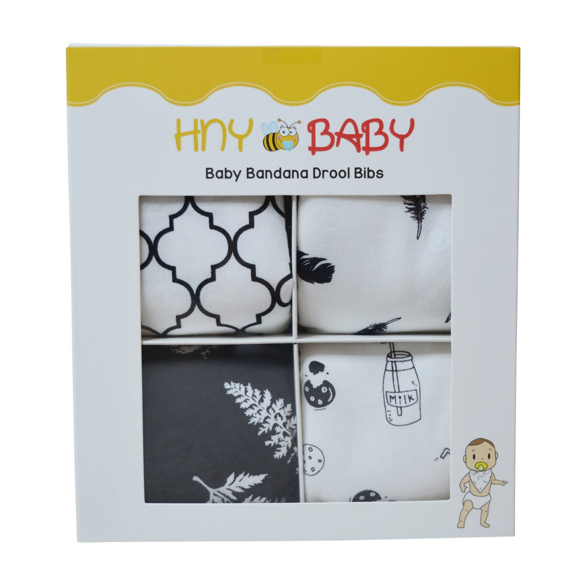 Bandana Lätzchen 4Er Pack Lätzchen, Lätzchen, Baby Lätzchen, Baby Jungen, Baby Mädchen, Füttern, Sabbern Deckchen | Verstellbare Druckknöpfe von Etsy - HunnyBabyCo