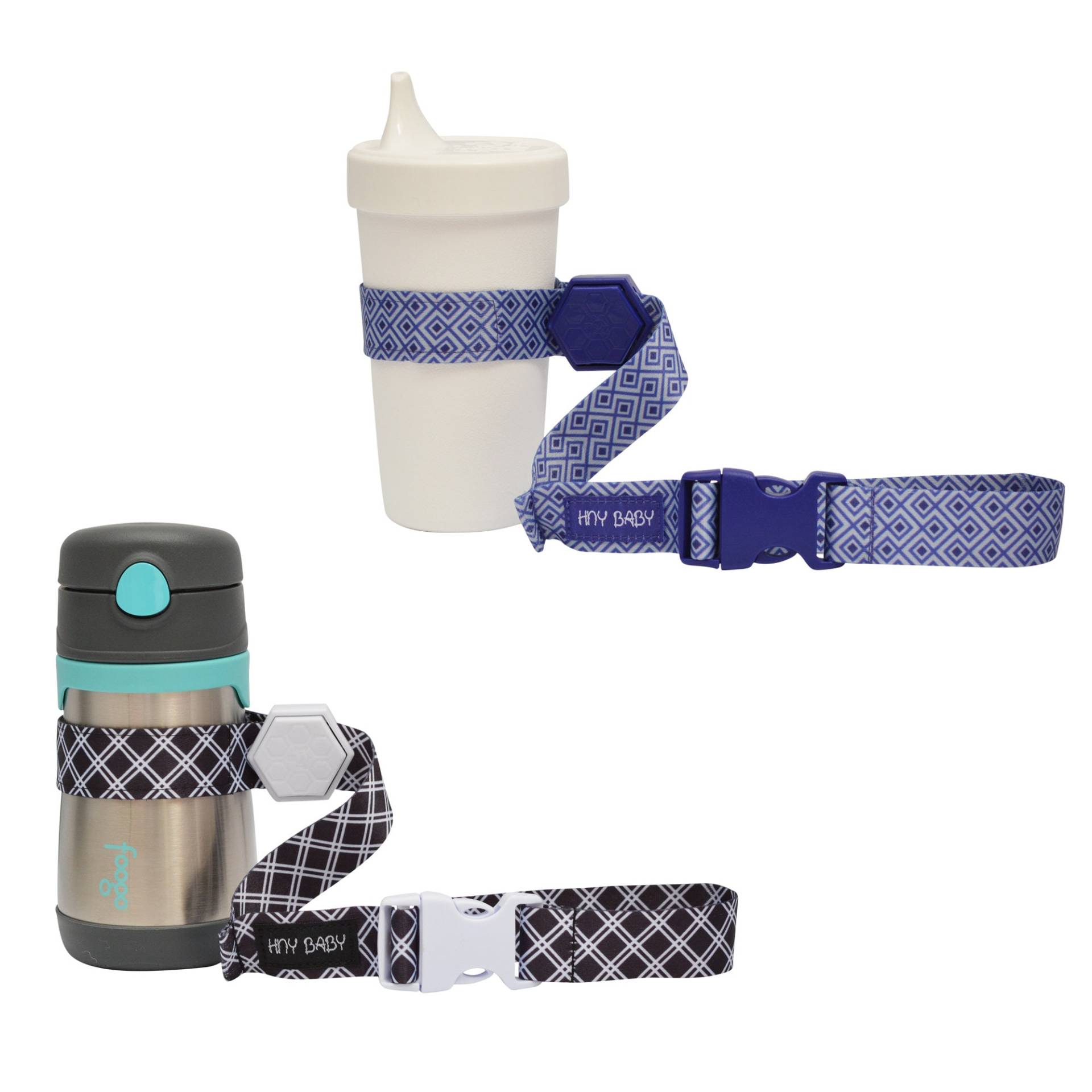 Hnybaby Schnabelgurt Für Babyflasche | Toy Strap 2 Pack Snack Cup Leine Mit Gummigriff Kinderwagen Hochstuhl Tethers Schwarz/Blau von Etsy - HunnyBabyCo