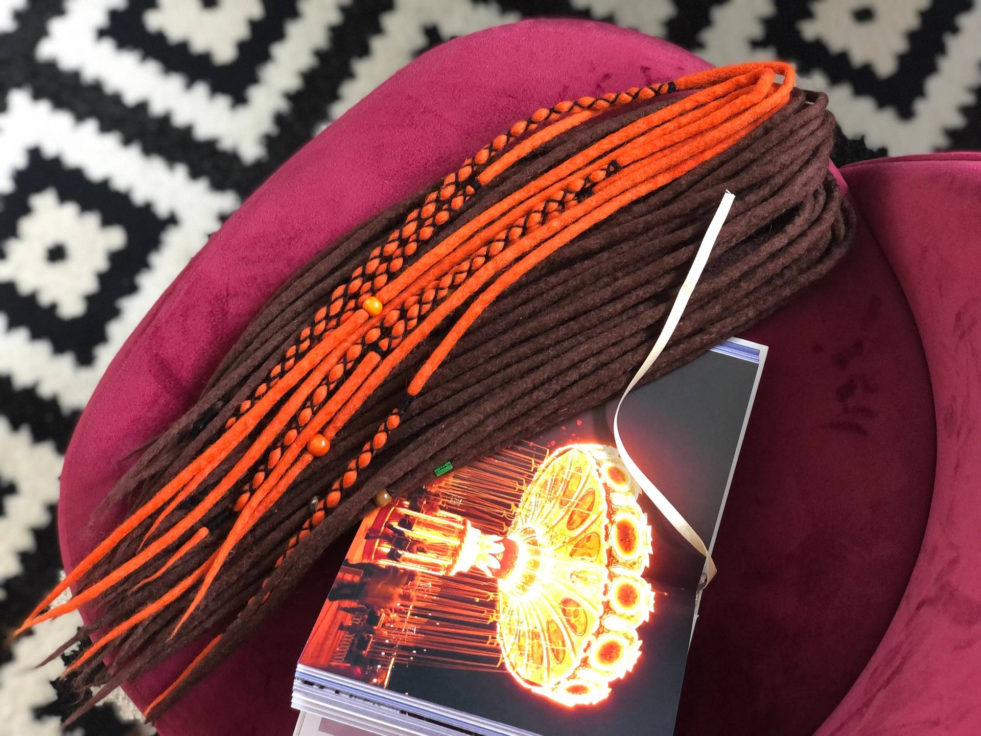 Wolle Dreads Braun Orange Doppelseitig Oder Einseitig Weich Gefälschte Merino Dreadlocks Set Geschenk Wolle Dreads Braun Orange Doppelseitig Oder Einseitig Weich Gefälschte Merino Dreadlocks Set Geschenk von Etsy - HyggeDreads