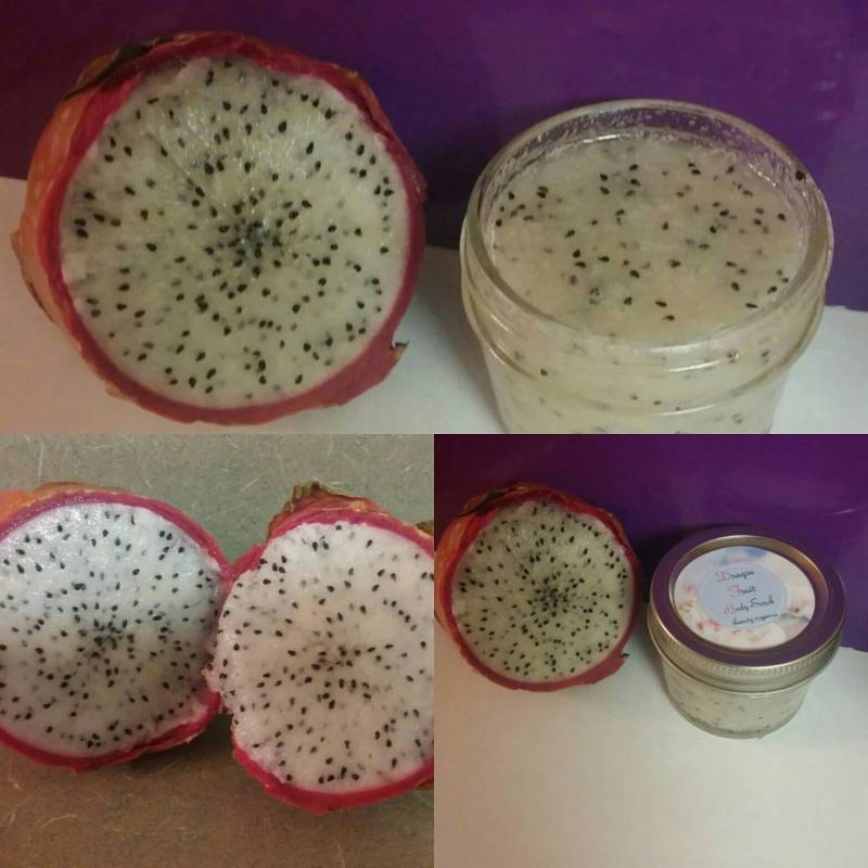 Drachenfrucht Körperpeeling von Etsy - Ibeautyorganics