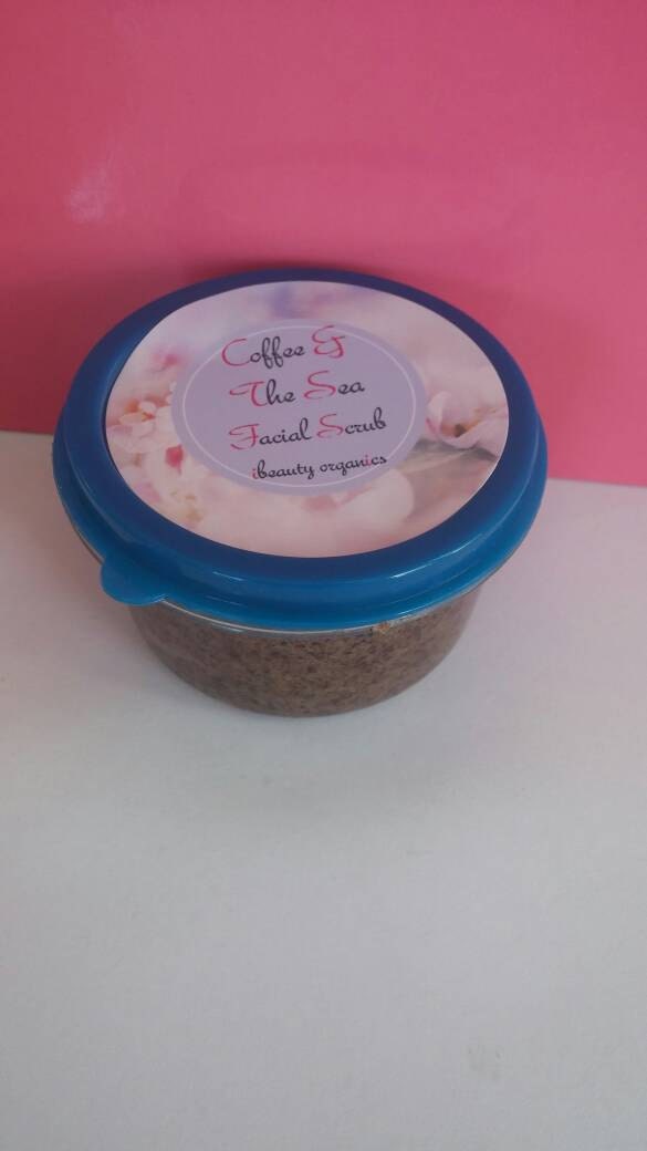 Kaffee & Das Meer Gesichtspeeling von Etsy - Ibeautyorganics