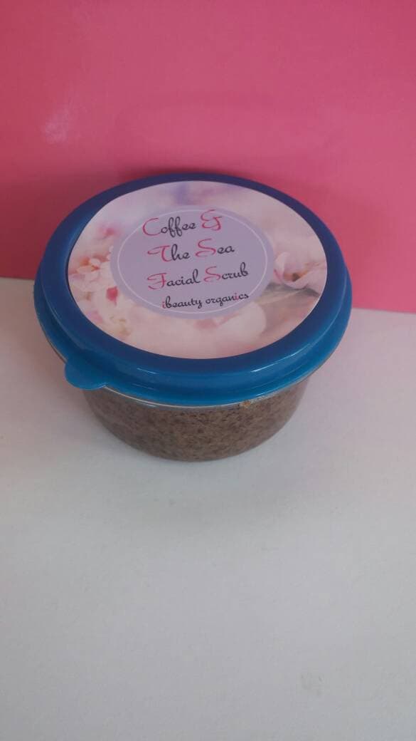 Kaffee & Das Meer Gesichtspeeling von Etsy - Ibeautyorganics