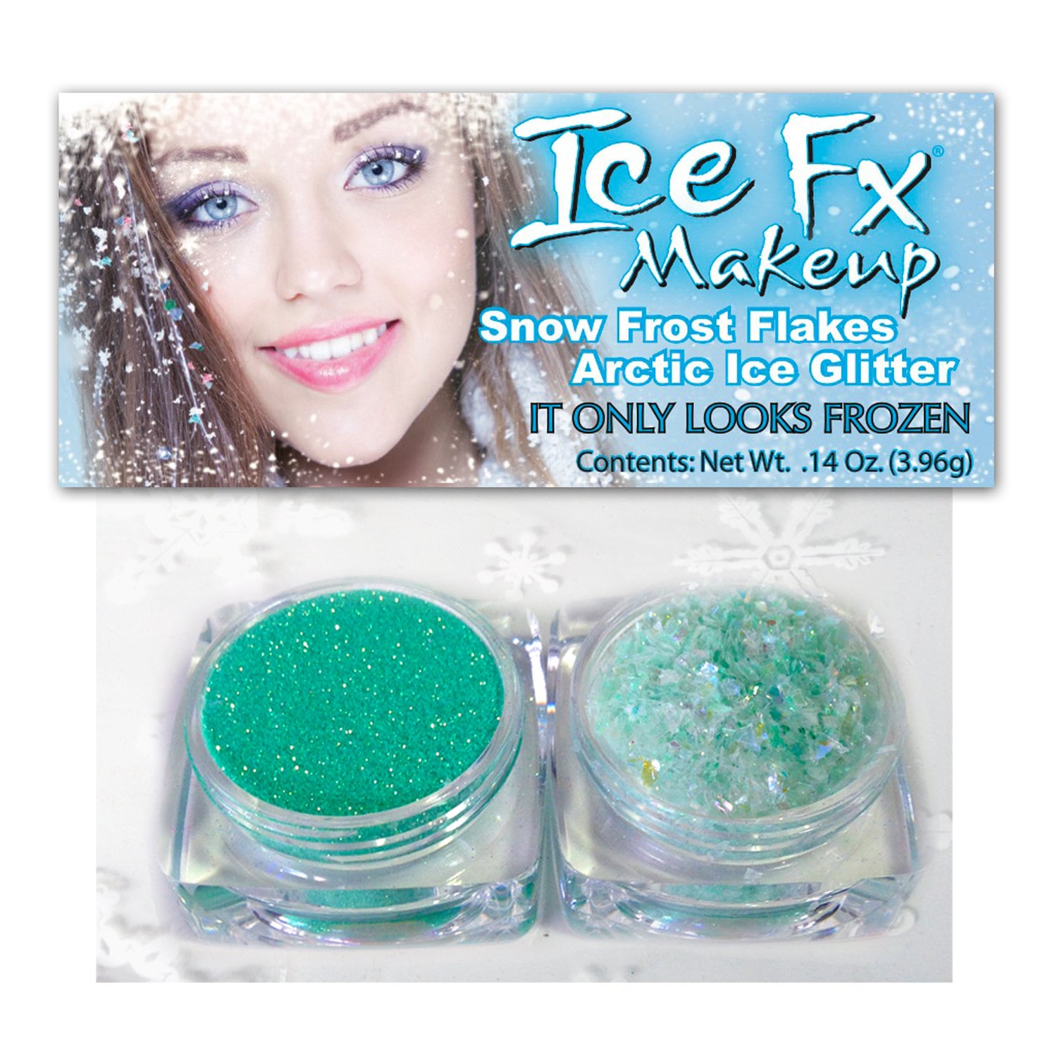 Kosmetik Glitzer & Passende Irisierende Flocken - Deep Mint Green von Etsy - IceFxMakeup