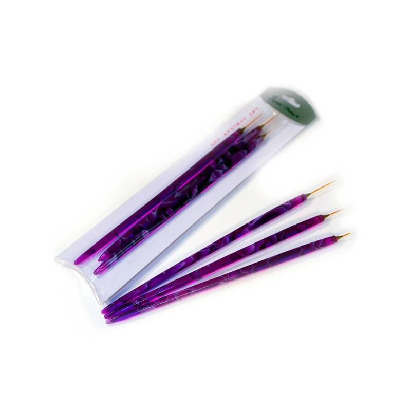 Kosmetikpinsel Set, Nagellackpinsel Striper 3-Teiliges Set von Etsy - IceFxMakeup