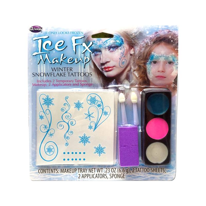 Winter Prinzessin Schneeflocken Temporäre Tattoos Und Makeup Kit von Etsy - IceFxMakeup