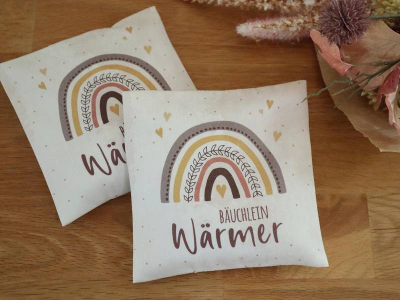 Körnerkissen Baby "Bäuchlein Wärmer" | Geschenk Zur Geburt Geburtstag 12x12 cm Wärmekissen Kältekissen Dinkelkissen Rapskissen von Etsy - Ideeschmiede