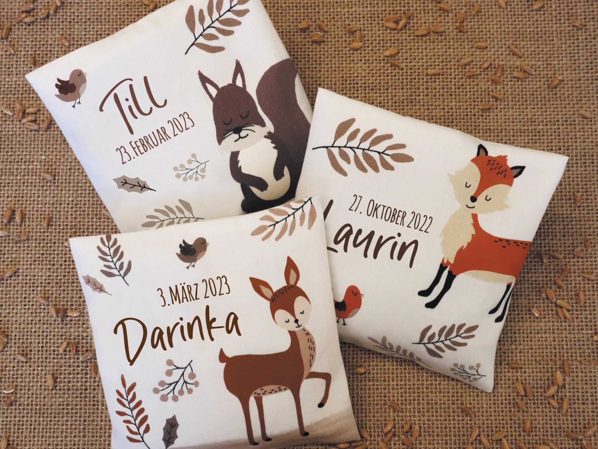Körnerkissen Baby Mit Namen | Fuchs Reh Eichhörnchen Geschenk Zur Geburt, Taufe, Geburtstag Wärmekissen Dinkelkissen Rapskissen Körnerkissen Baby Mit Namen | Fuchs Reh Eichhörnchen Geschenk Zur Geburt, Taufe, Geburtstag Wärmekissen Dinkelkissen Rapskissen von Etsy - Ideeschmiede