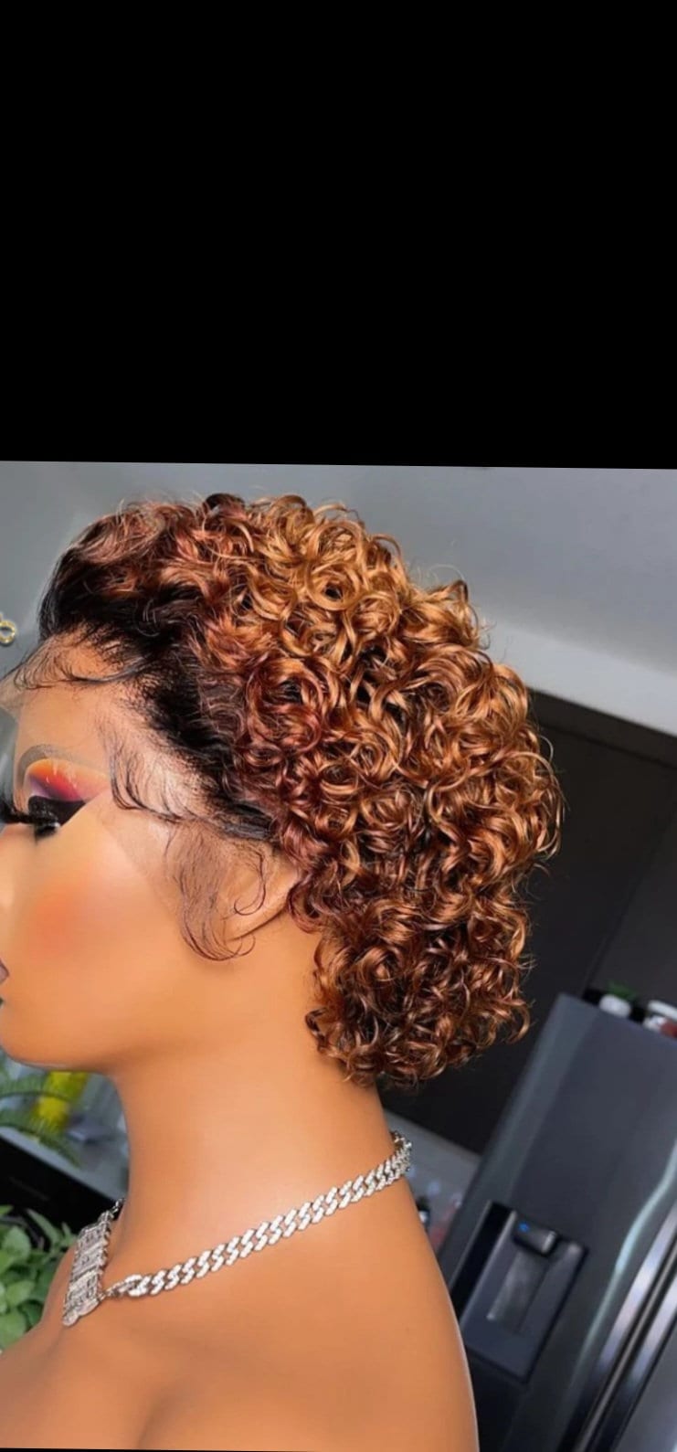 Pixie Cut Kurze Lockige Echthaar Perücke Pixie Cut Kurze Lockige Echthaar Perücke von Etsy - Iibertybydione