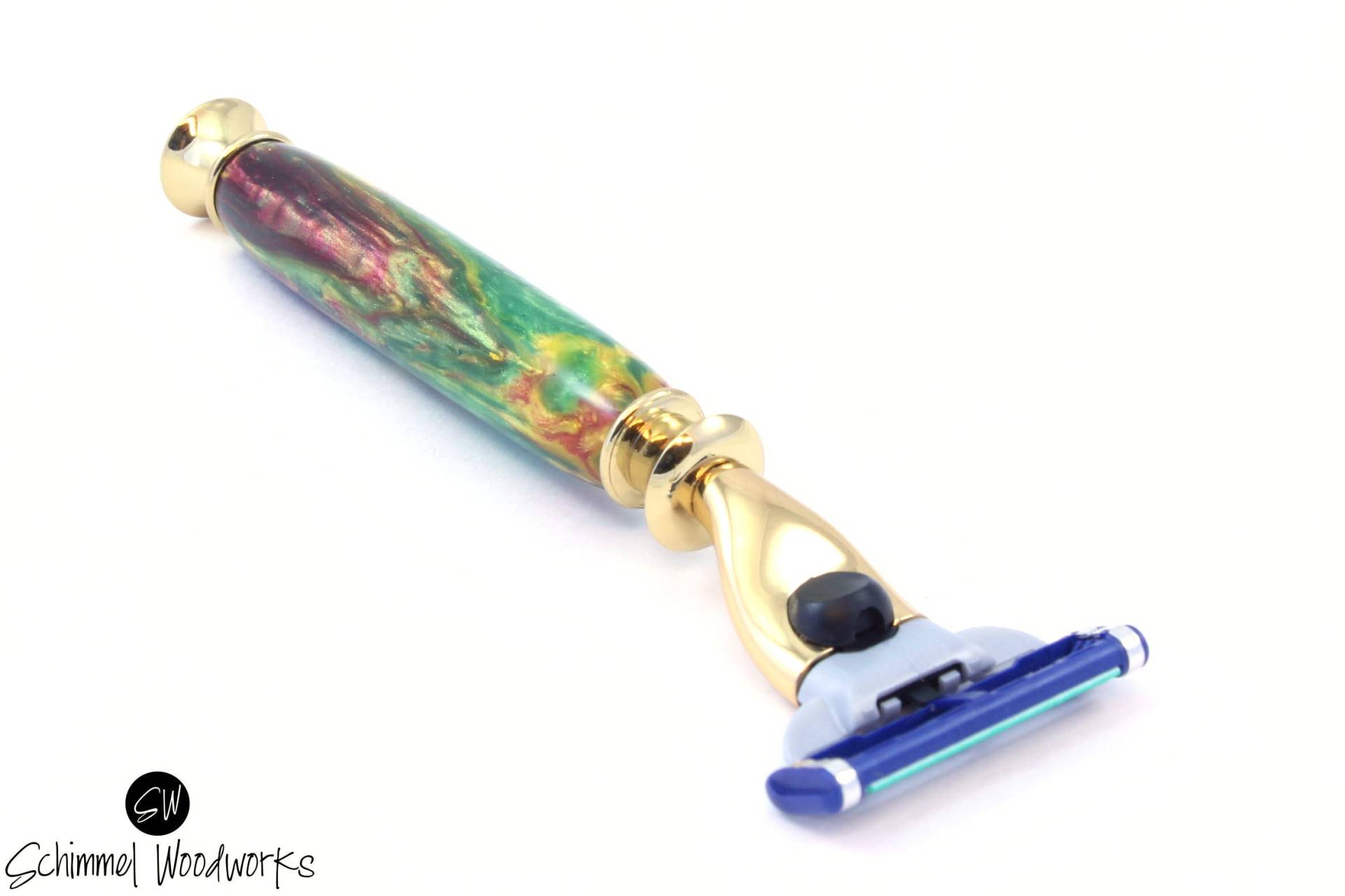 Grün & Gold Rasiermesser Griff von Etsy - ImpeccablePen