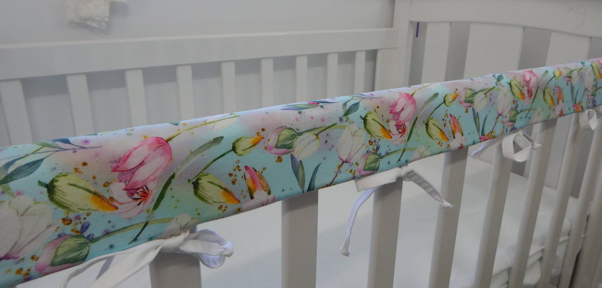 Kinderbett Schiene Deckel Floral Krippe Kinderkrankheiten Pad Tulip Bouquet Mint Passt Auch Boori 100 % Baumwolle Kinderbett Schiene Deckel Floral Krippe Kinderkrankheiten Pad Tulip Bouquet Mint Passt Auch Boori 100 % Baumwolle von Etsy - InGrandmasHouse