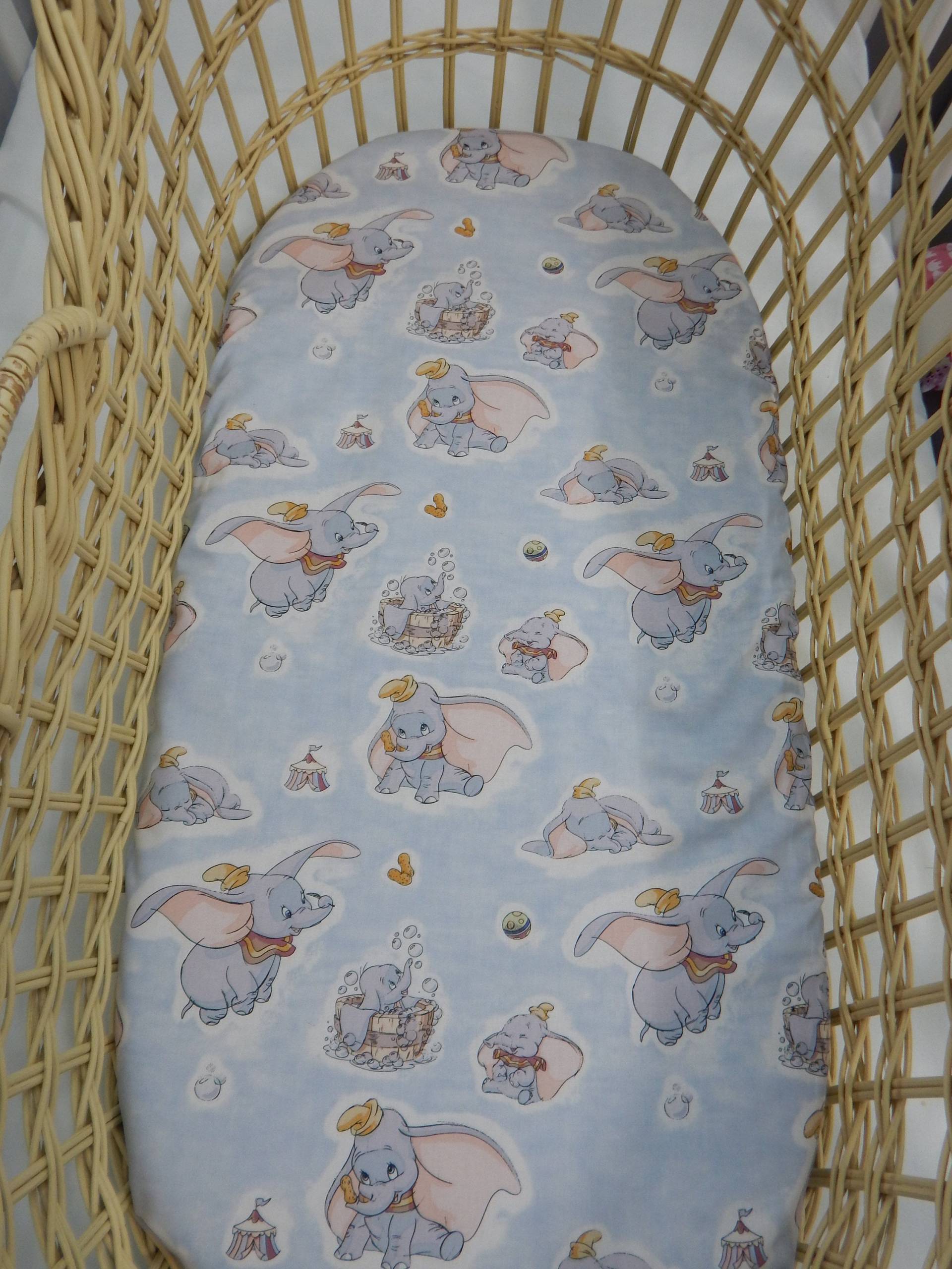 stubenwagen Spannbettlaken Classic Dumbo 100% Baumwolle von Etsy - InGrandmasHouse