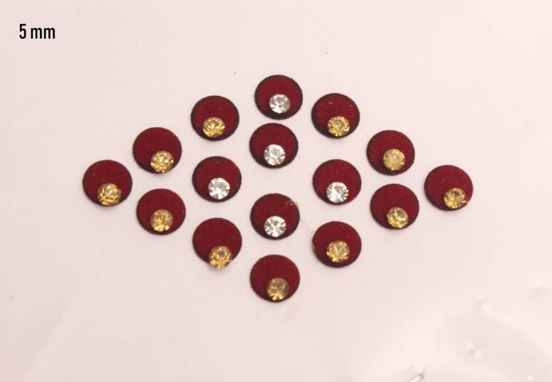 Bindis Kastanienbraun Gefärbt Bindis, Hochzeit Runde Samt Bunten Gesicht Bollywood Selbst-Aufklebern von Etsy - IndianartstoreShop