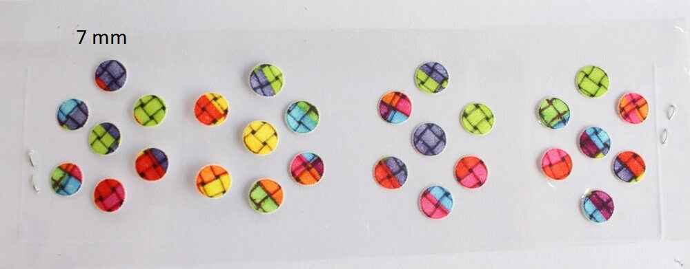Mehrfarbige Runde Bindis Selbstklebende Stirnaufkleber von Etsy - IndianartstoreShop