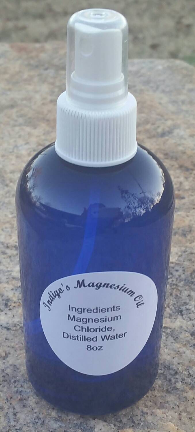 Magnesiumchlorid-Ölspray, Magnesium-Körperöl, Natürliches Deodorant 4 Unze von Etsy - IndigosMGLotion