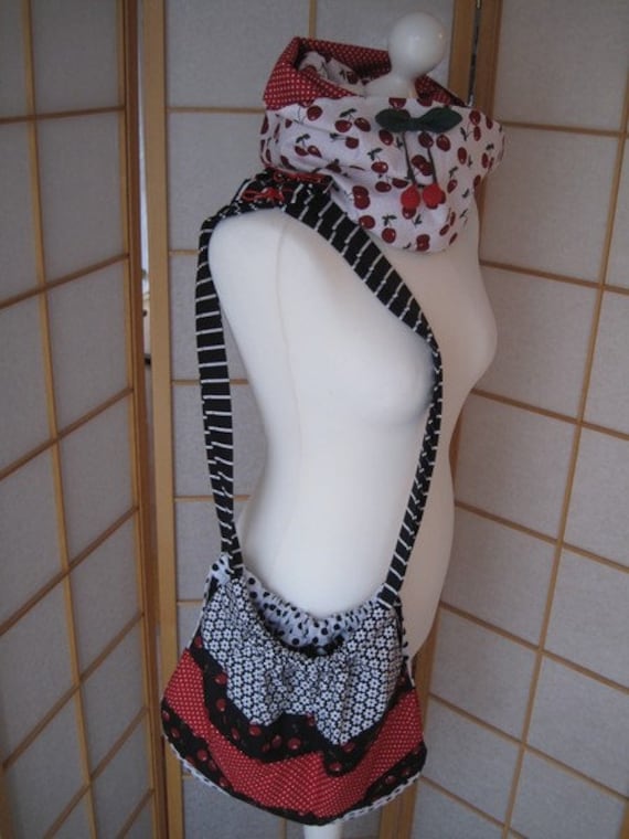 Set Loop+Tasche "Kirschen" von Etsy - InesSaKreATiv