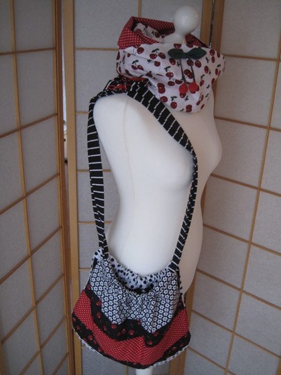 Set Loop+Tasche "Kirschen" Set Loop+Tasche "Kirschen" von Etsy - InesSaKreATiv