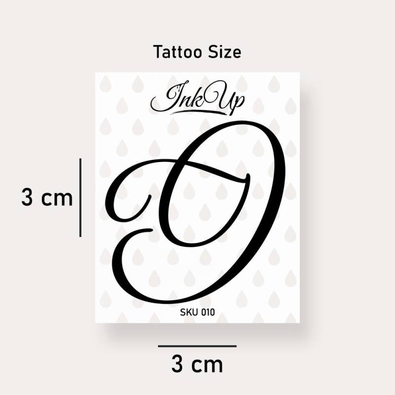 Buchstabe J Initialien Tattoo | 2-Wochen Semi Permanentes Natürliches Temporäres von Etsy - InkUpTattoo
