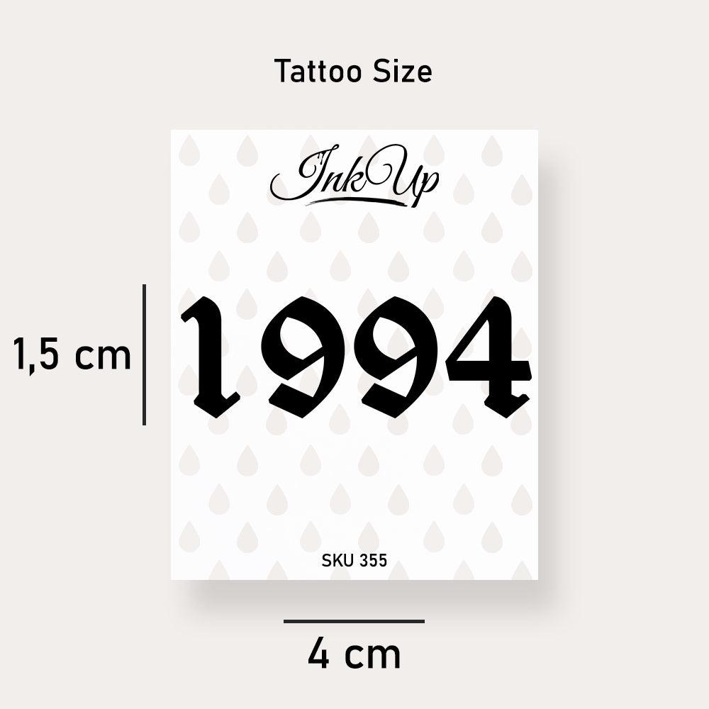 Temporäres Tattoo 1994 Temporäres Tattoo 1994 von Etsy - InkUpTattoo