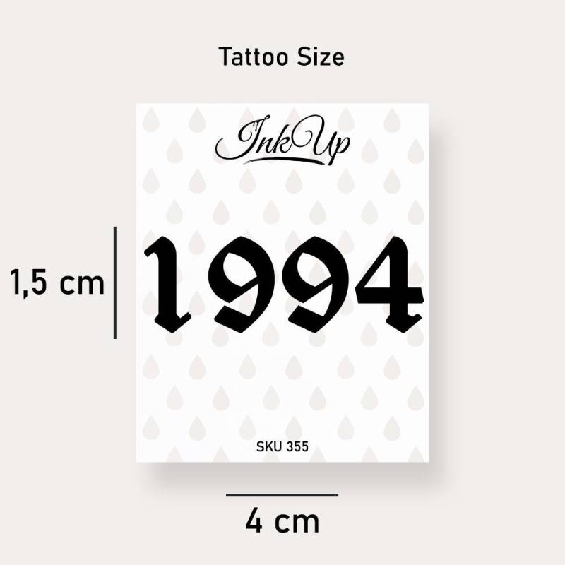 Temporäres Tattoo 1994 Temporäres Tattoo 1994 von Etsy - InkUpTattoo