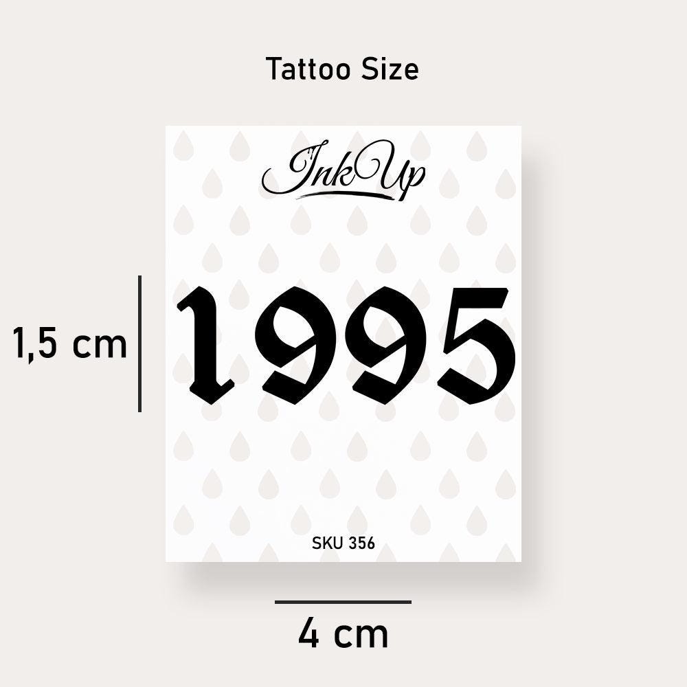 Temporäres Tattoo 1995 Temporäres Tattoo 1995 von Etsy - InkUpTattoo