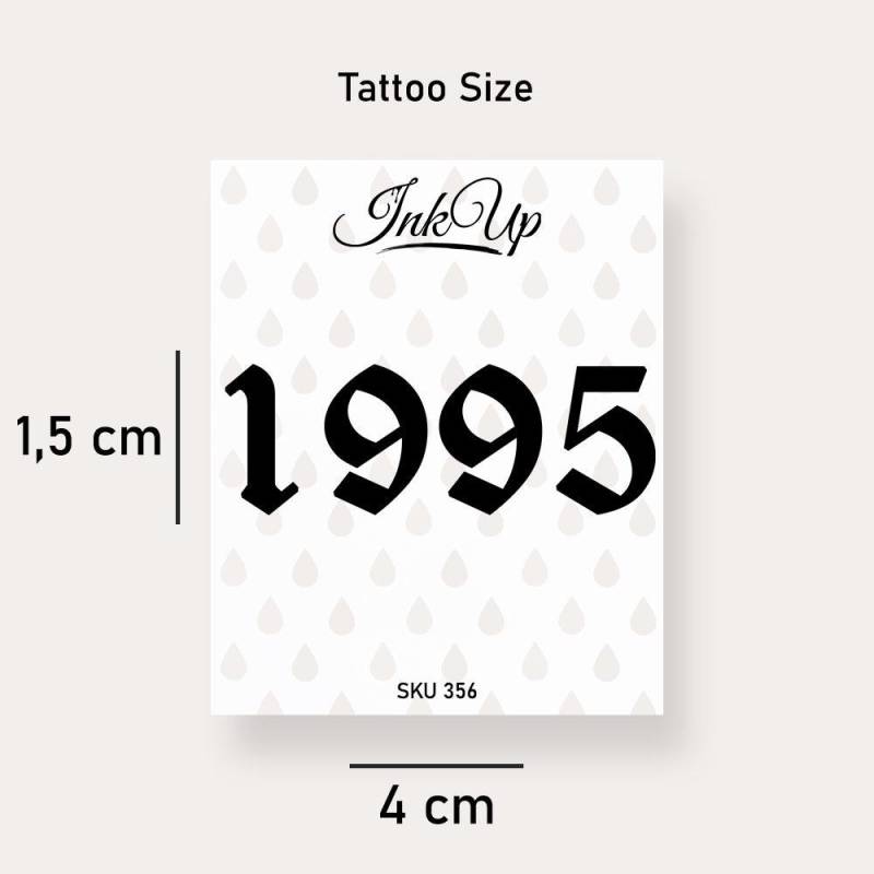 Temporäres Tattoo 1995 Temporäres Tattoo 1995 von Etsy - InkUpTattoo