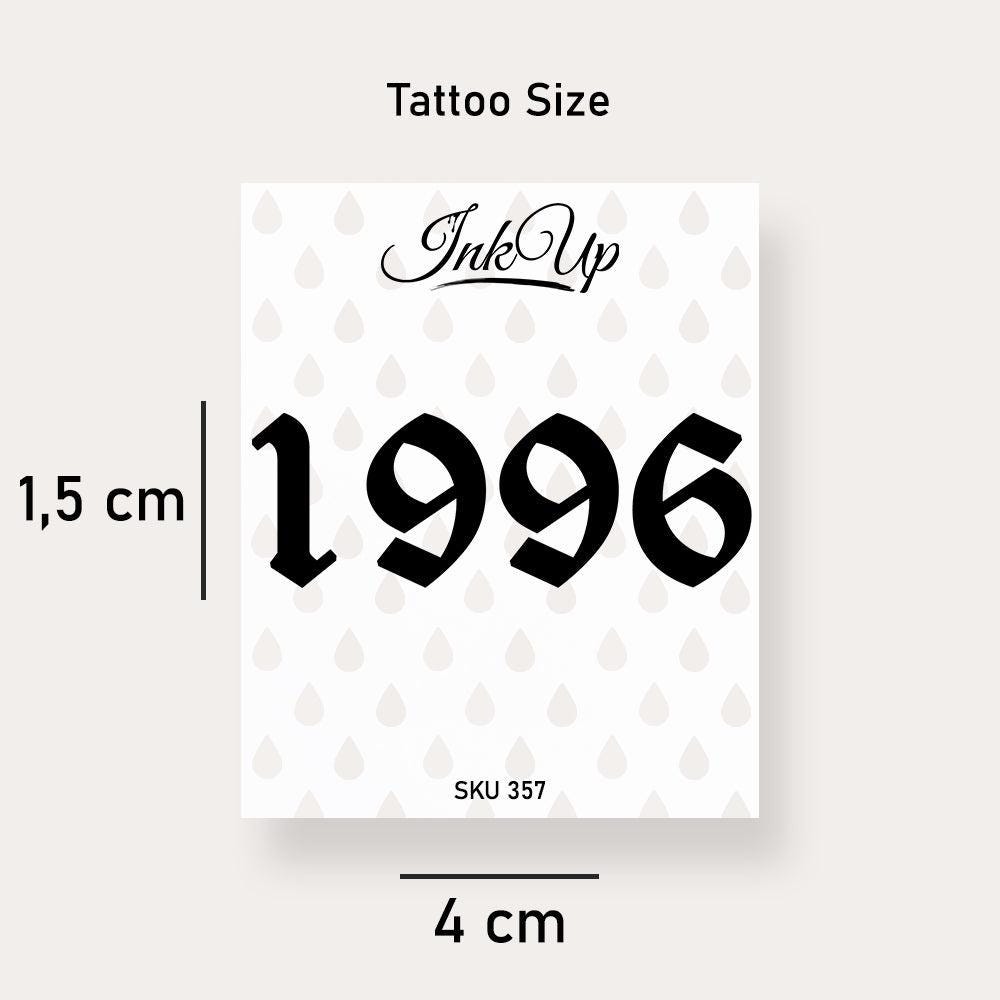 Temporäres Tattoo 1996 Temporäres Tattoo 1996 von Etsy - InkUpTattoo