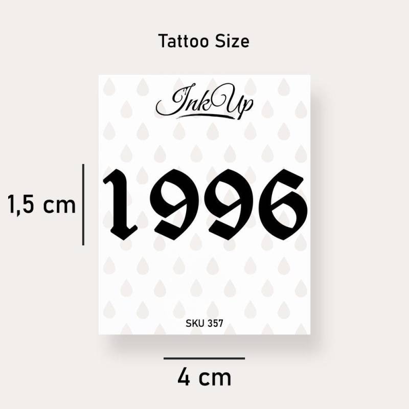 Temporäres Tattoo 1996 Temporäres Tattoo 1996 von Etsy - InkUpTattoo