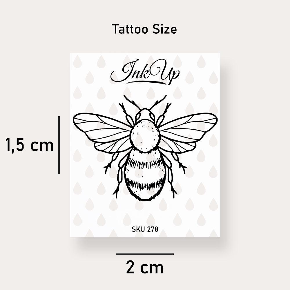 Temporäres Tattoo Biene Temporäres Tattoo Biene von Etsy - InkUpTattoo