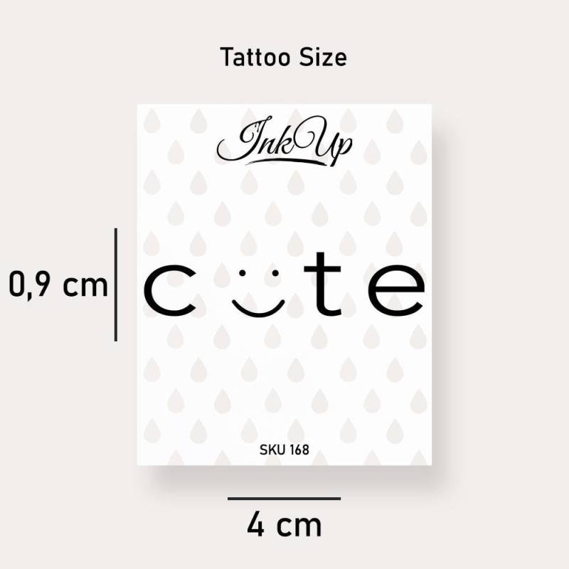 Temporäres Tattoo Cute Temporäres Tattoo Cute von Etsy - InkUpTattoo