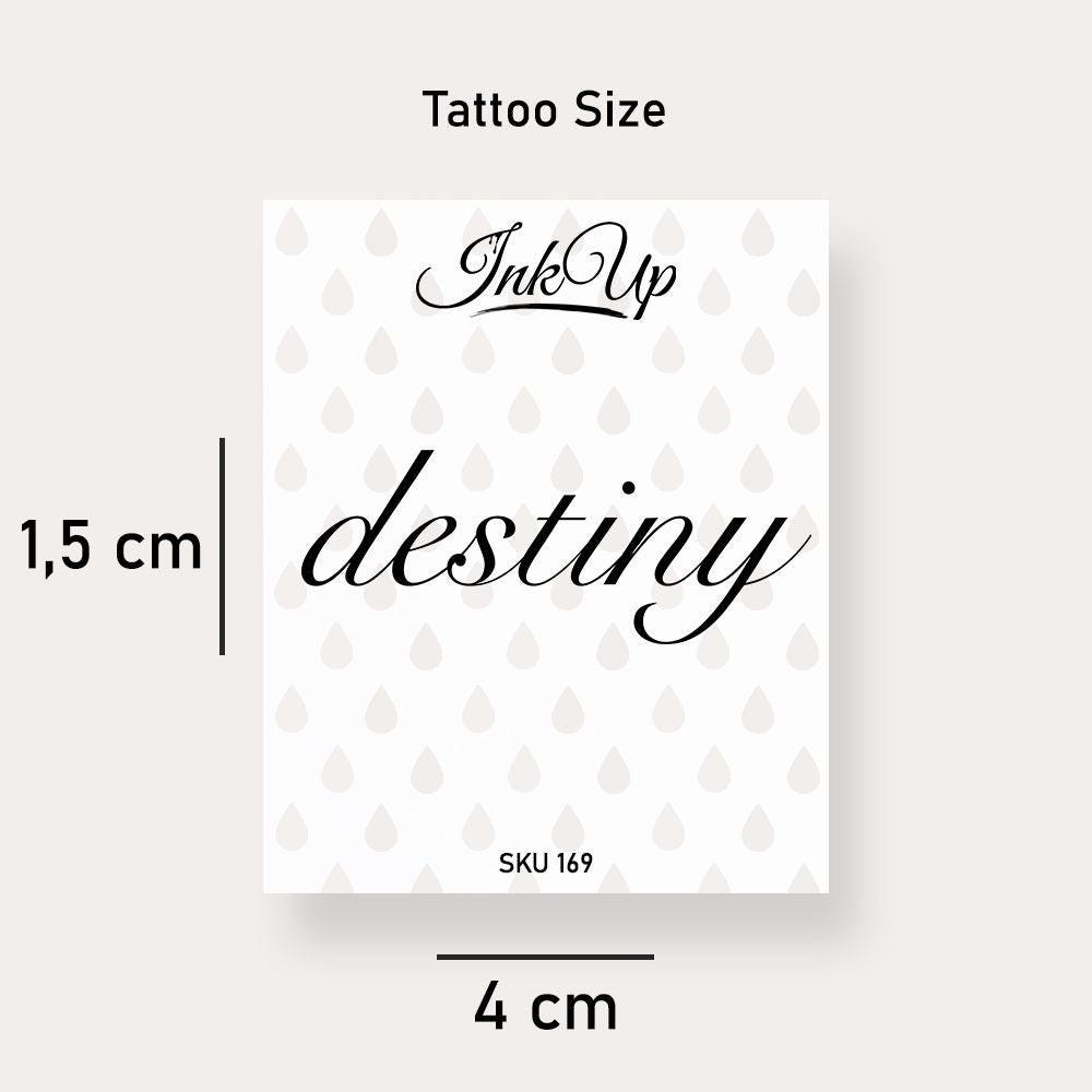 Temporäres Tattoo Destiny Temporäres Tattoo Destiny von Etsy - InkUpTattoo