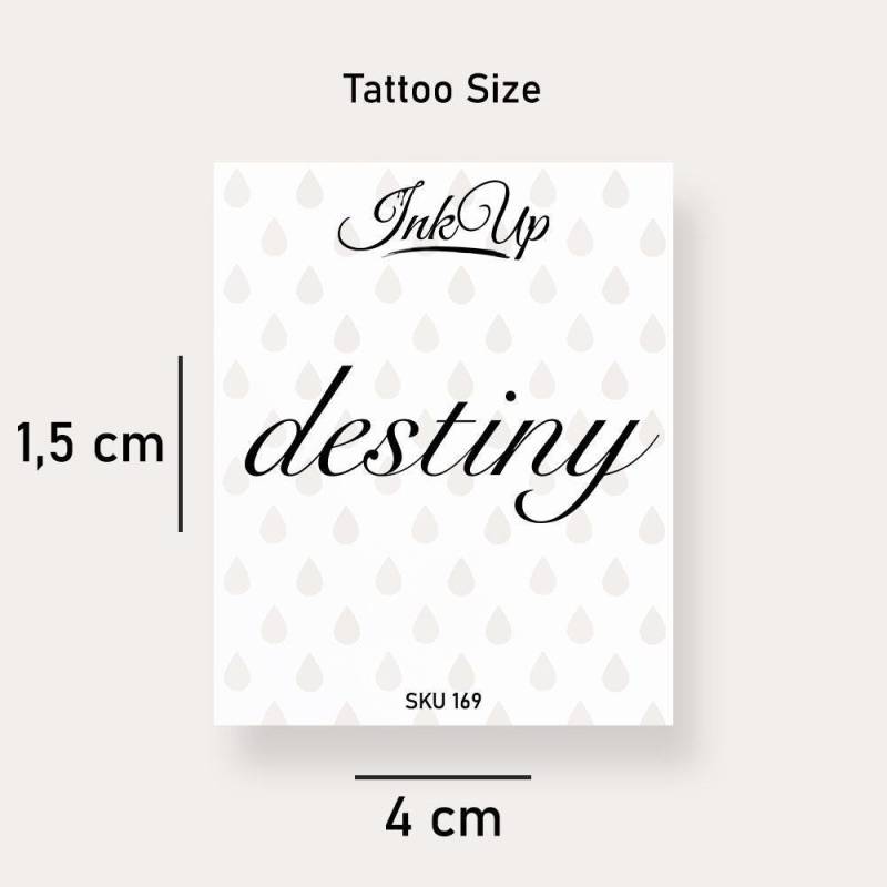 Temporäres Tattoo Destiny Temporäres Tattoo Destiny von Etsy - InkUpTattoo