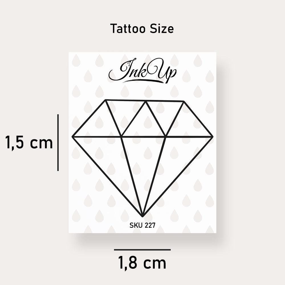 Temporäres Tattoo Diamant Temporäres Tattoo Diamant von Etsy - InkUpTattoo