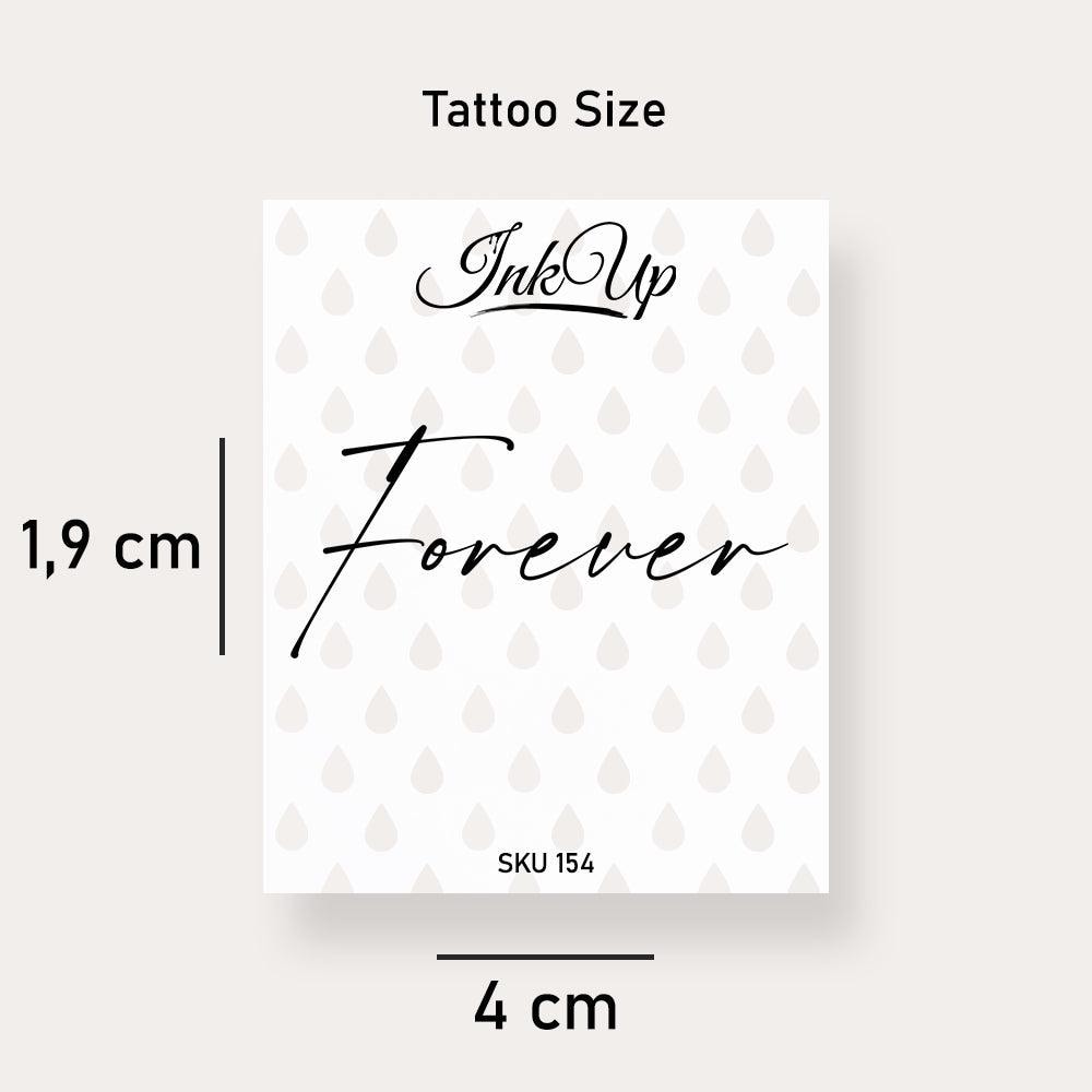 Temporäres Tattoo Forever Temporäres Tattoo Forever von Etsy - InkUpTattoo
