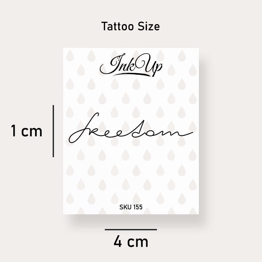 Temporäres Tattoo Freedom Temporäres Tattoo Freedom von Etsy - InkUpTattoo