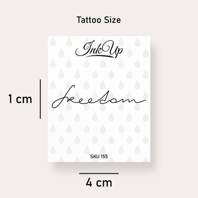 Temporäres Tattoo Freedom Temporäres Tattoo Freedom von Etsy - InkUpTattoo