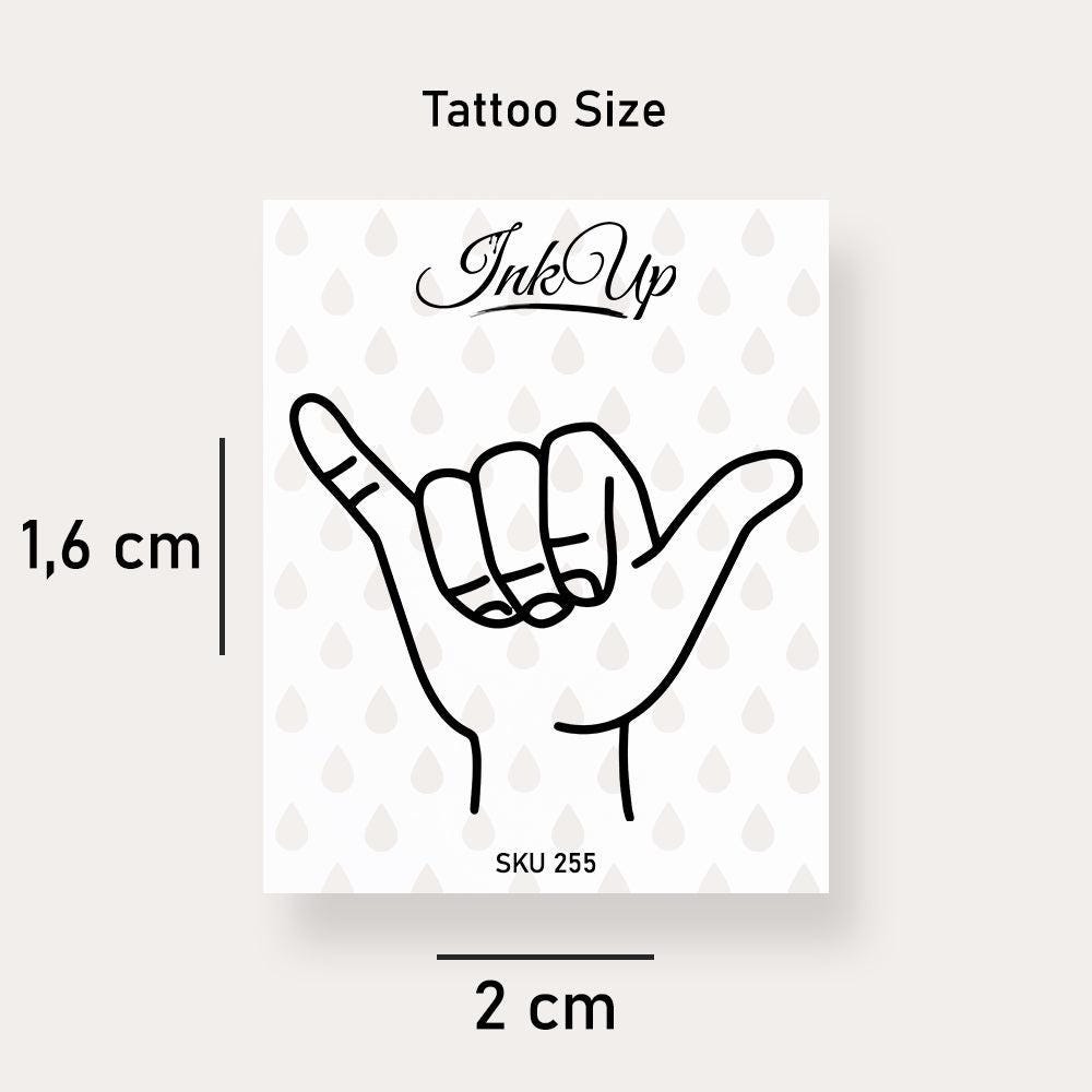 Temporäres Tattoo Hang Loose Temporäres Tattoo Hang Loose von Etsy - InkUpTattoo
