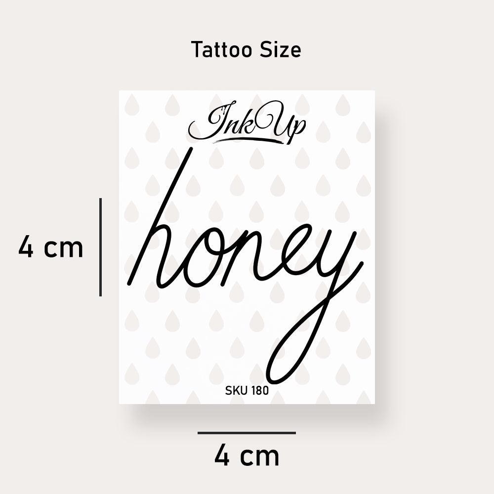 Temporäres Tattoo Honey Temporäres Tattoo Honey von Etsy - InkUpTattoo