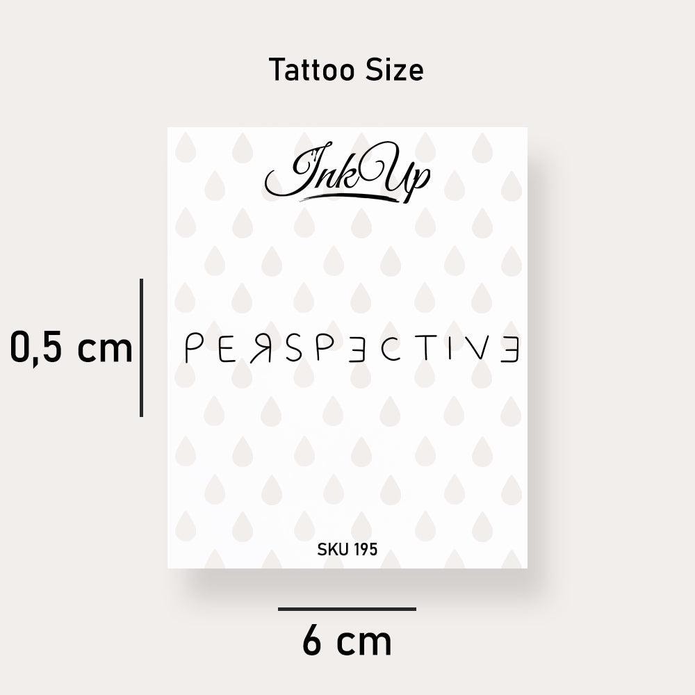 Temporäres Tattoo Perspective Temporäres Tattoo Perspective von Etsy - InkUpTattoo