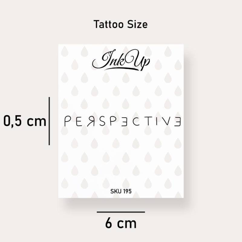 Temporäres Tattoo Perspective Temporäres Tattoo Perspective von Etsy - InkUpTattoo
