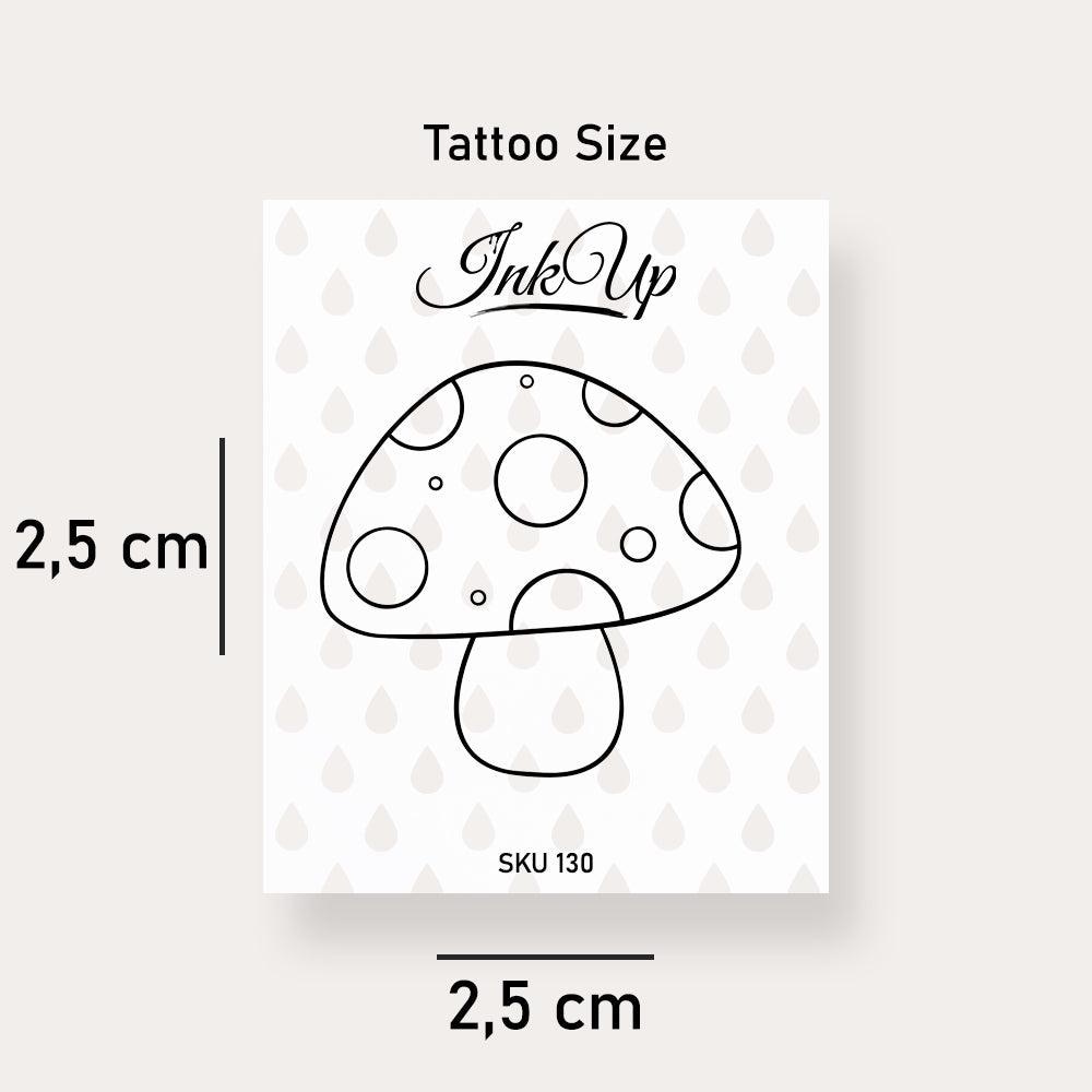 Temporäres Tattoo Pilz Temporäres Tattoo Pilz von Etsy - InkUpTattoo