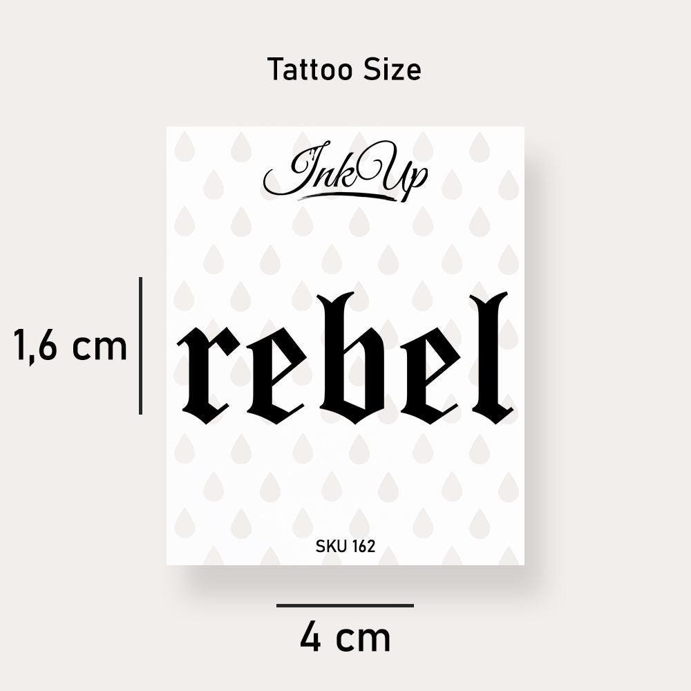 Temporäres Tattoo Rebel Temporäres Tattoo Rebel von Etsy - InkUpTattoo